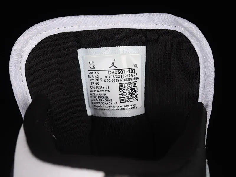 All Categories Air Jordan Jordan Series Basketball Shoes Air Jordan 1 Mid Air Jordan 1 Mid "Homage" AJ1 Joe 1 Black and White Panda China Basketball Shoes DR0501-101